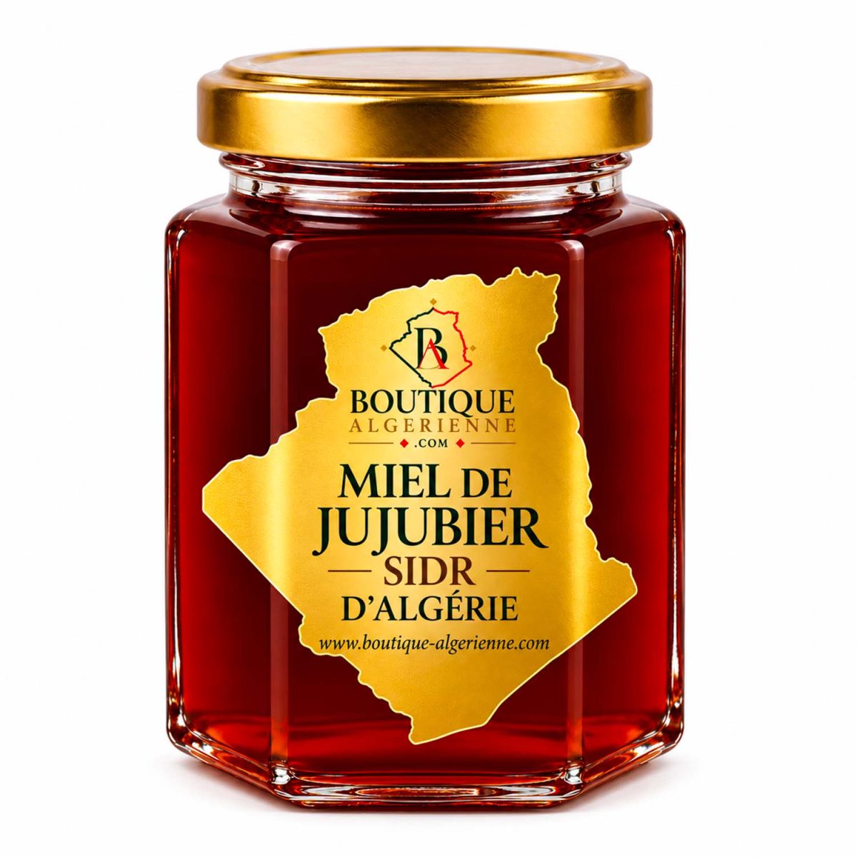 Miel de azufaifo de Argelia (Sidr) - Tarro de cristal de 250 g