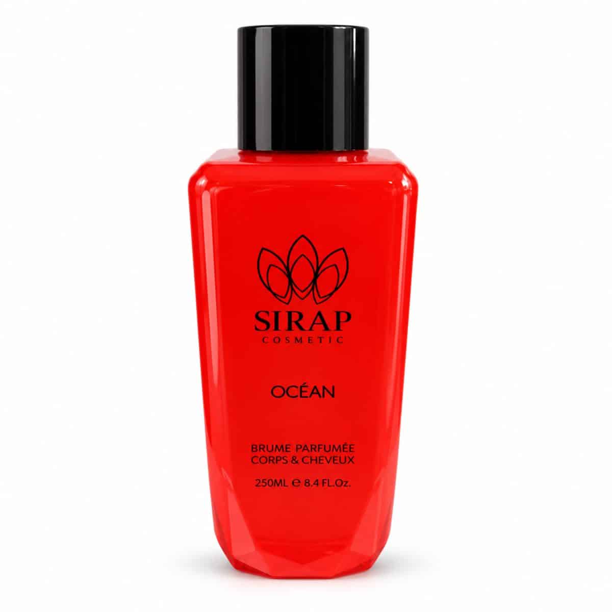 Bruma argelina «Océan» de Sirap Cosmetics, de 250 ml, sobre fondo blanco